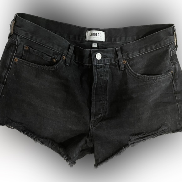 AGolde Parker short - black - size 30 - Picture 1 of 5